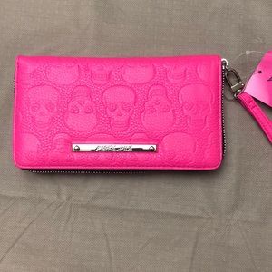 SOLD Hot Pink Skull Betsey Johnson Wallet